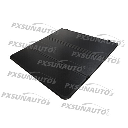 5.5FT Hard Tonneau Cover 3-Fold For 2015-2023 Ford F150 F-150 Truck Bed W/ Lamp