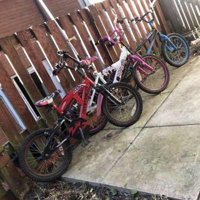 Job Lot. 3 Kids Bikes. Silver fox, Avigo & Ammaco. 