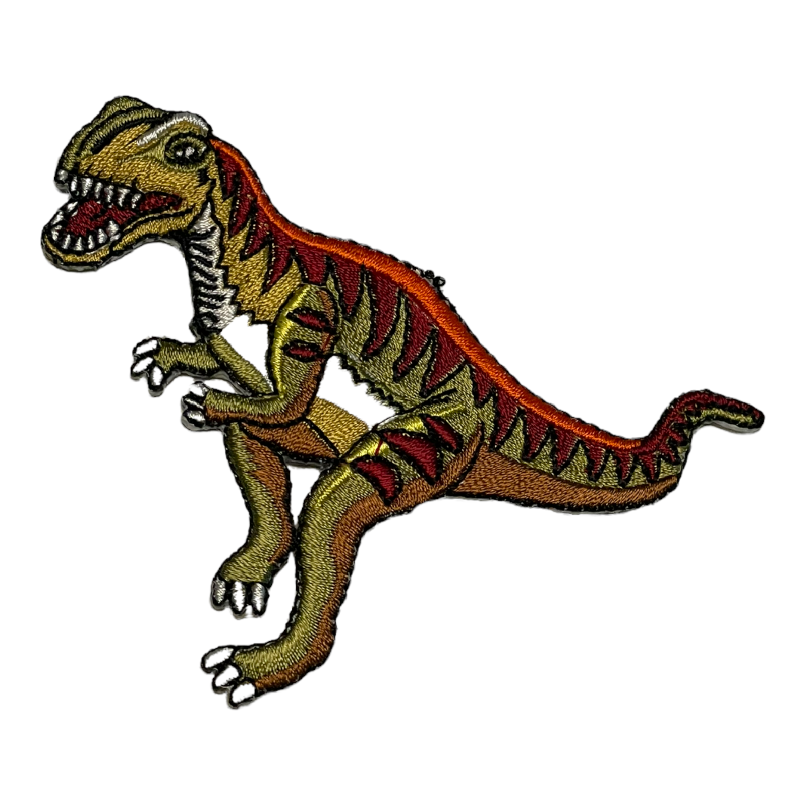 Embroidery Dinosaur Patches Sew On Iron On Patch Flowers Badge Fabric Applique