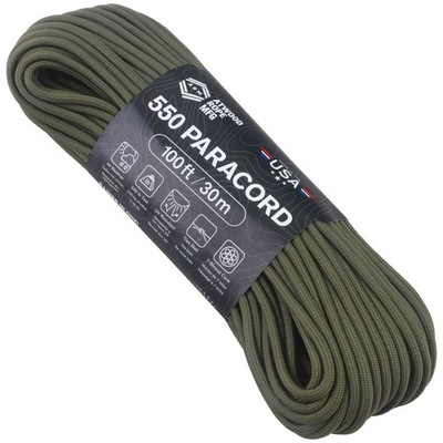 Atwood Rope 550 Paracord Fallschirmleine 30 m oliv - Made in USA