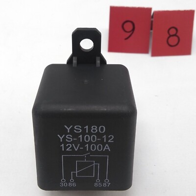 High Current Car Start Relay 100A 12V Start Relay Car Relay Black