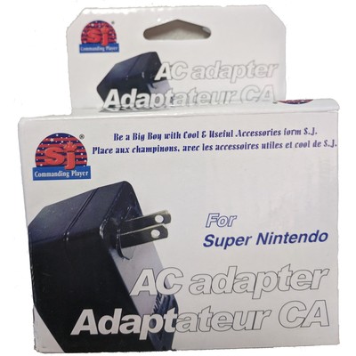 Ac Adapter for Nintendo SNES 16 Bit Black For Nintendo SNES By EverdriveStore