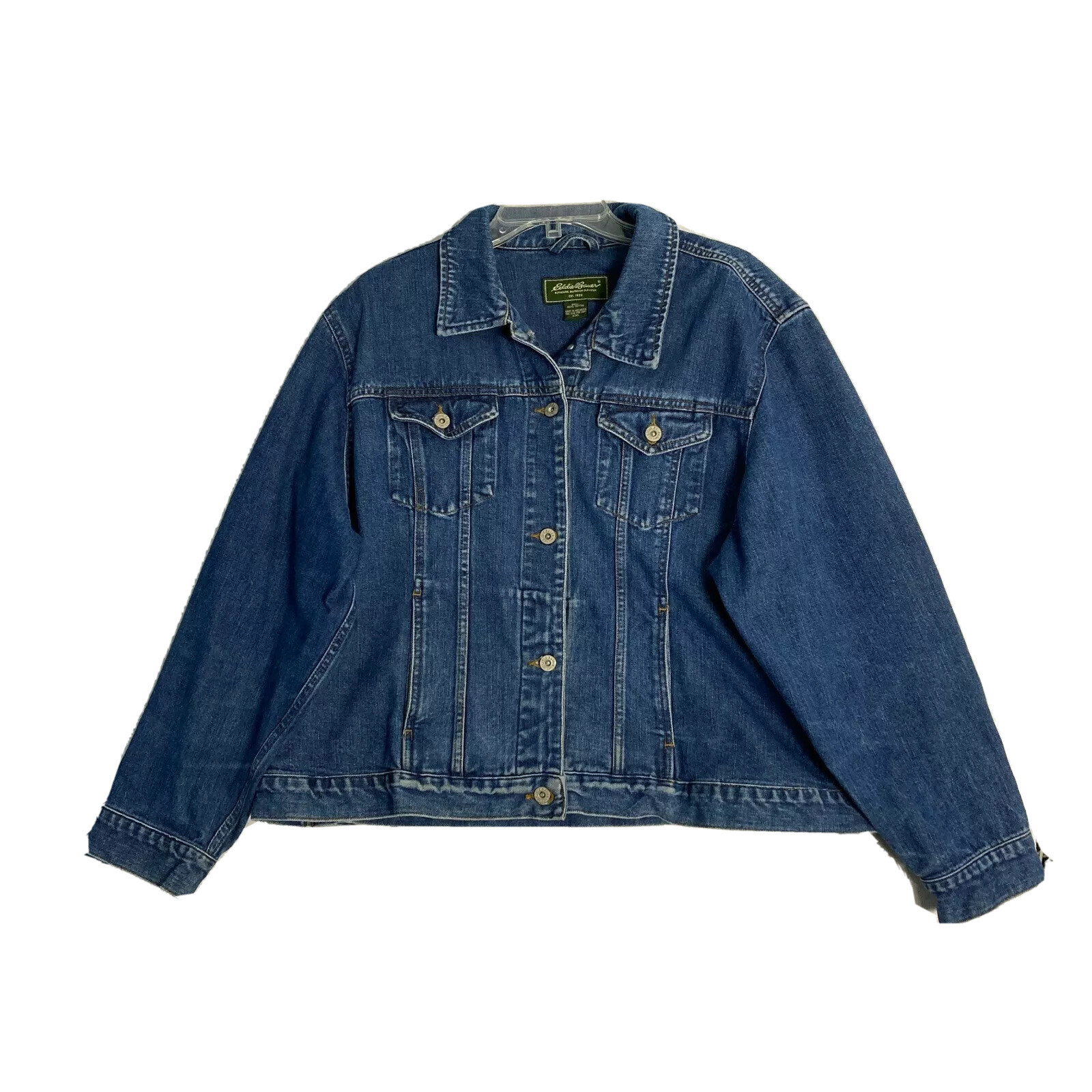 Eddie Bauer Denim Jacket Plus Size XXL 
