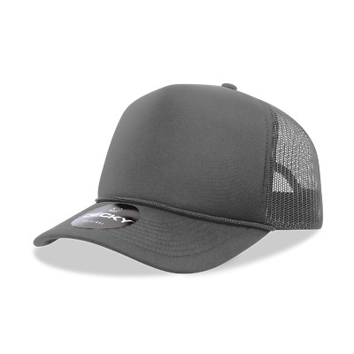 Decky 5 Panel Mid Profile Structured Foam Trucker - 6025