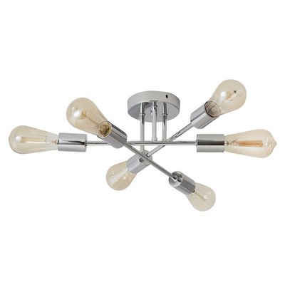 Tomshine 6 Lights Semi Flush Mount Ceiling Lamp Close To Ceiling Light Fixtures