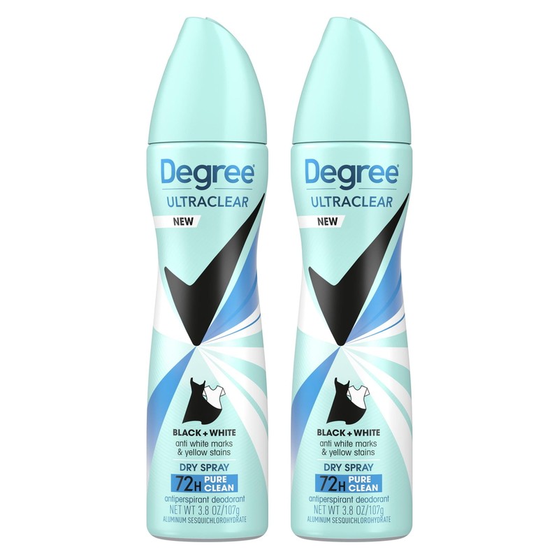 Ultra Clear Long Lasting Antiperspirant Deodorant Dry Spray Twin Pack, P