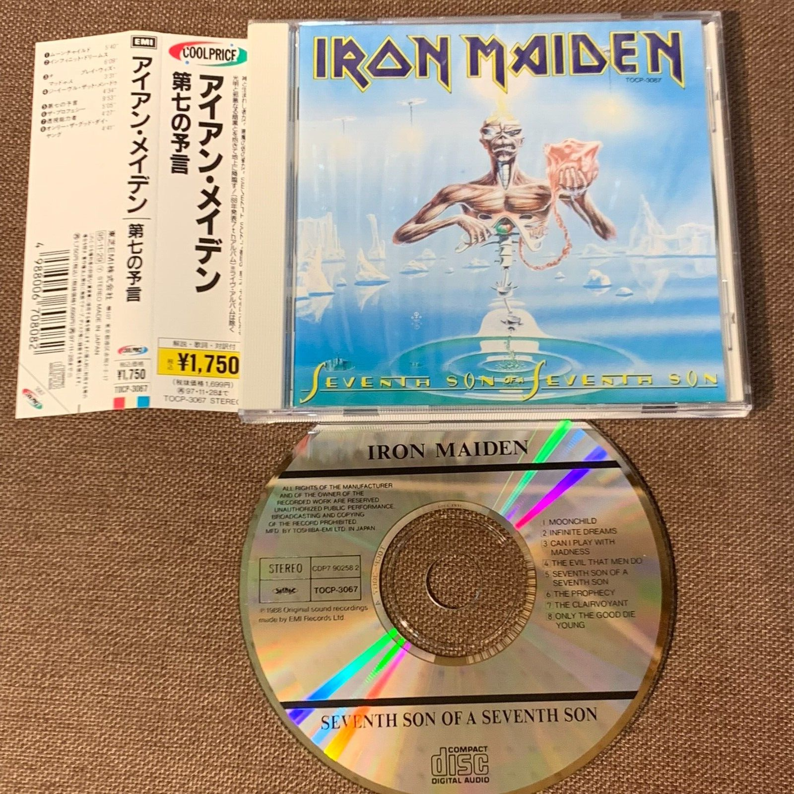 IRON MAIDEN Seventh Son Of A Seventh JAPAN CD TOCP-3067 OBI IRON MAIDEN Seventh Son Of A Seventh JAPAN CD TOCP-3067 OBI