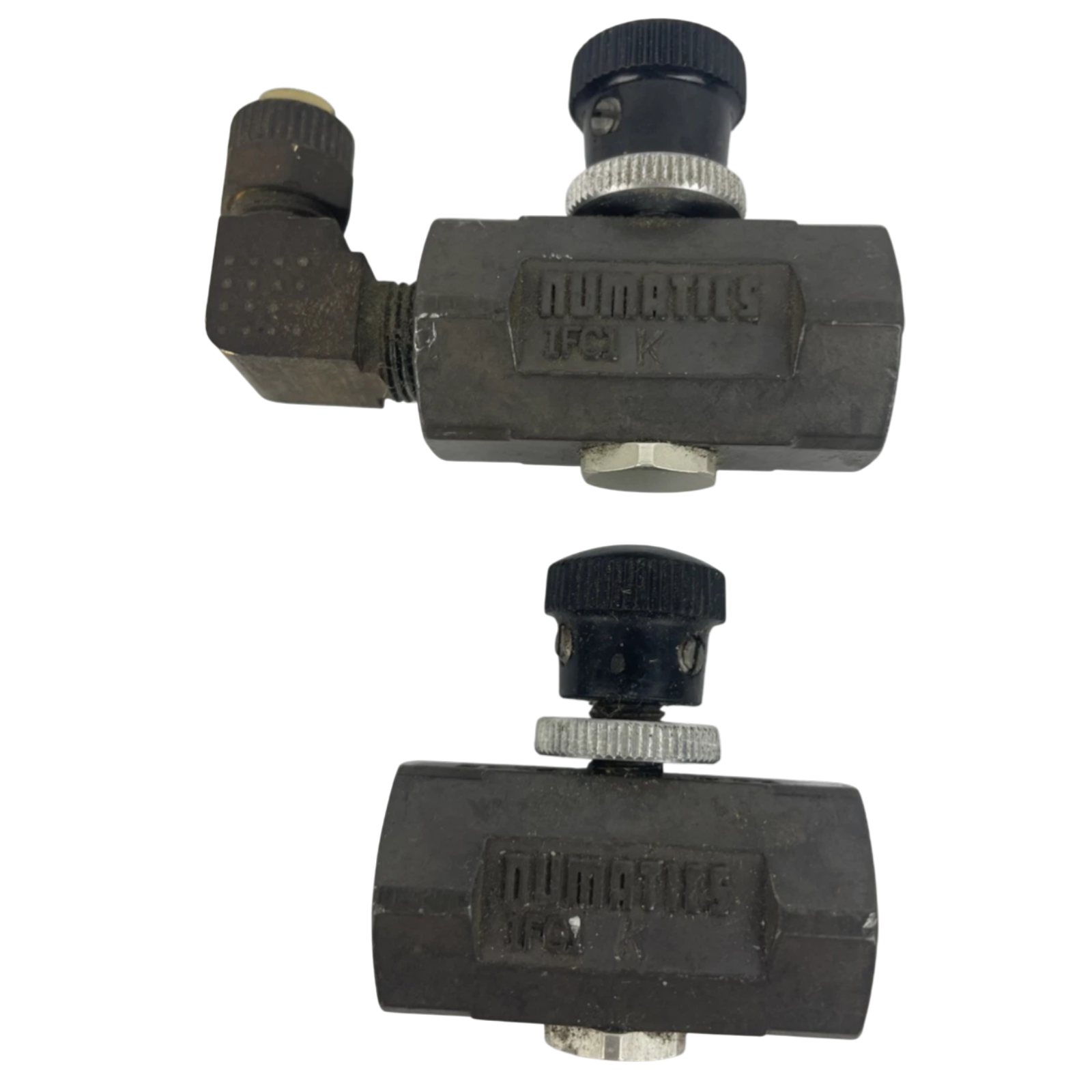 Lot of 2 x OEM NUMATICS 1FC1 FLOW CONTROL VALVE 1/8 FNPT X 1/8...