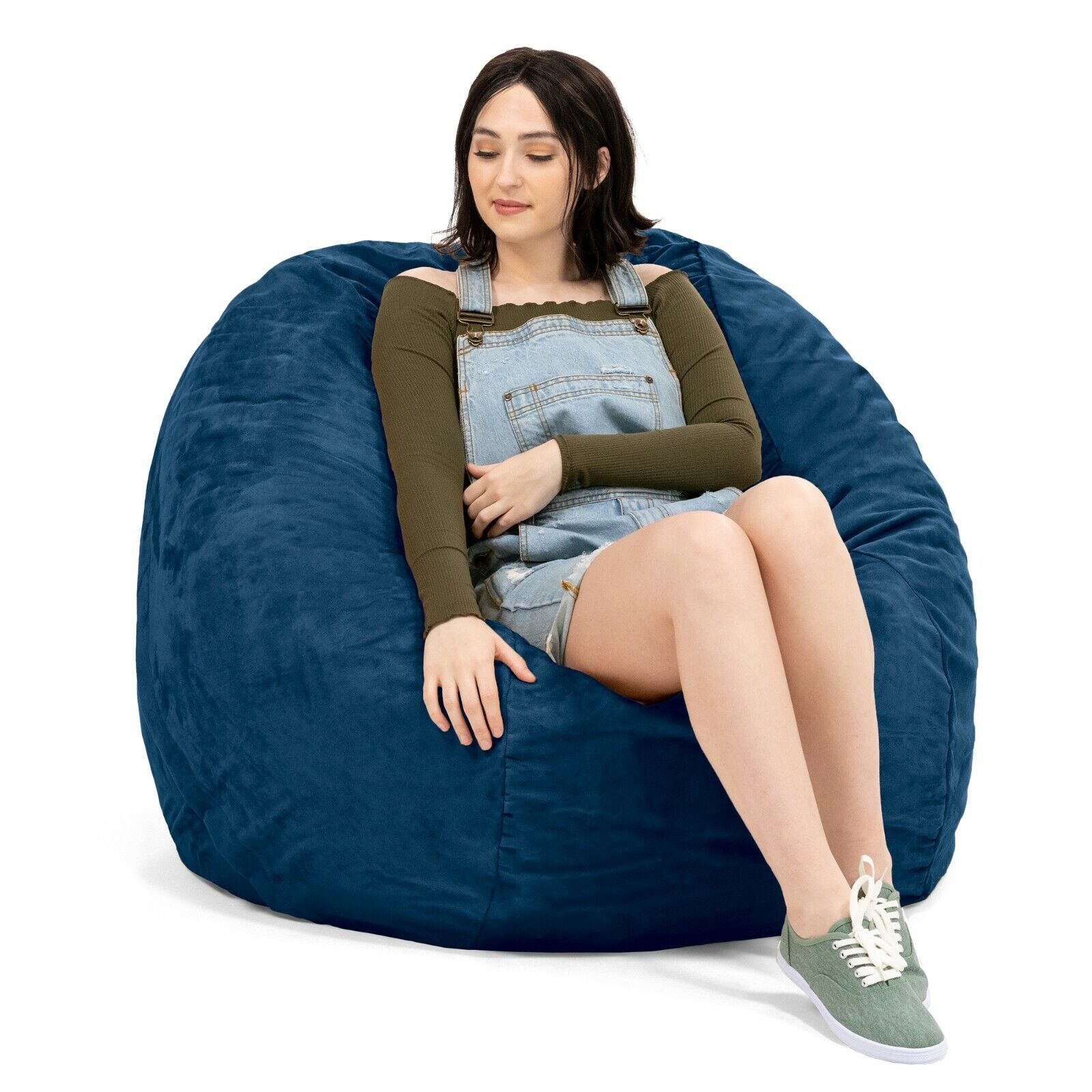 Jaxx 4' Bean Bag Gaming Chair with Removable and Washable Co