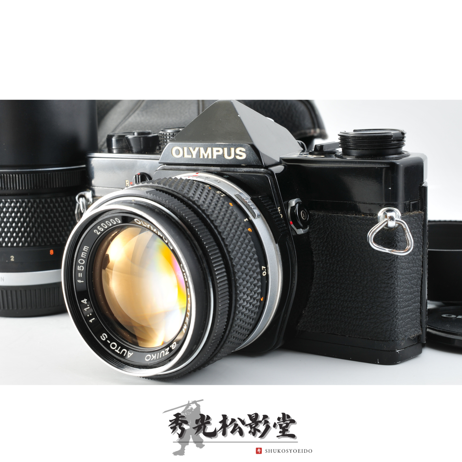 Read【Exc+++++ w/ Case】Olympus OM-1 Black Camera 50mm f/1.4