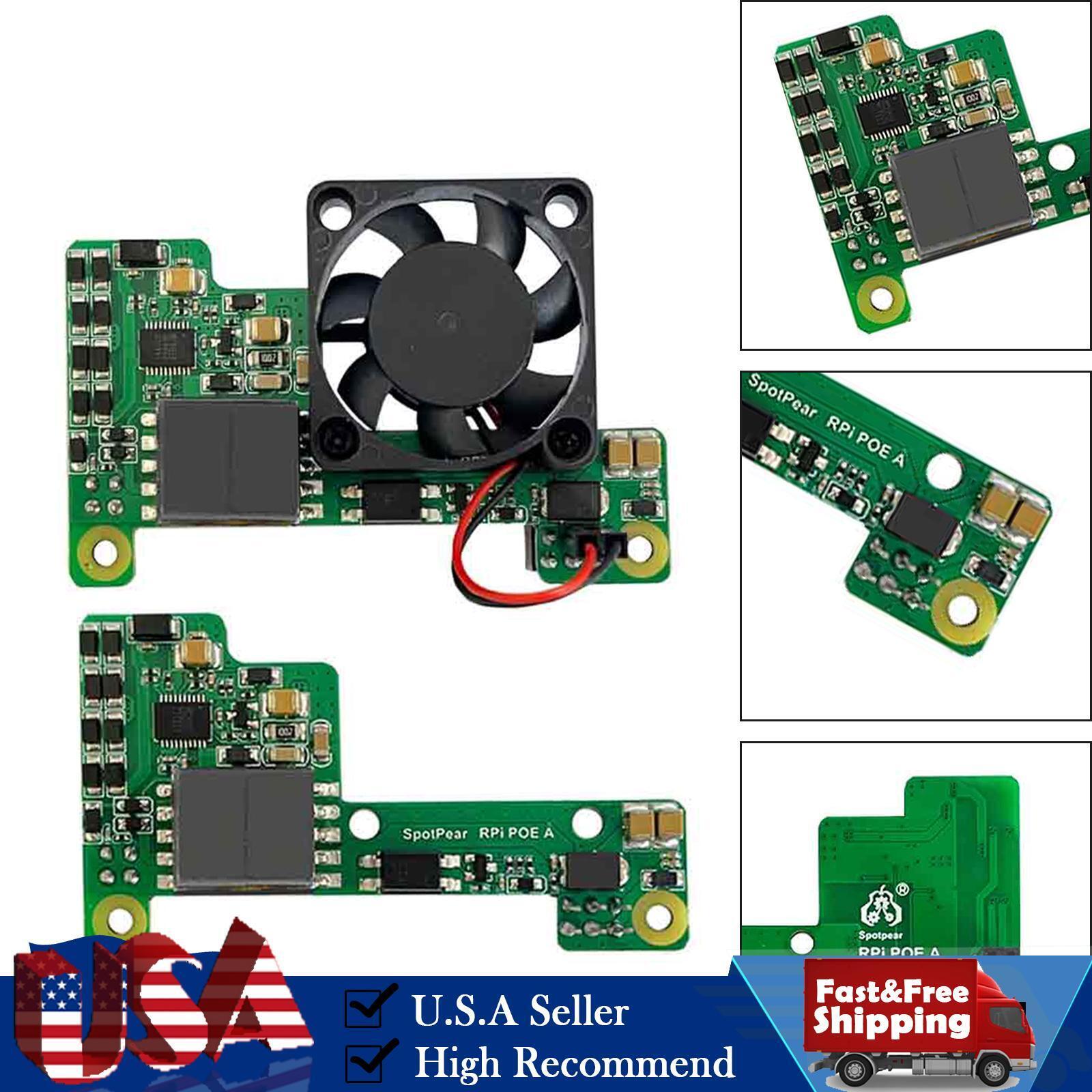 Poe Ethernet Power Supply Expansion Module Supports 3b+/4b With Fan