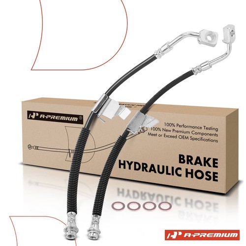 2x Brake Hydraulic Hose Front Left & Right for Buick Lucerne Cadillac DTS 06-11