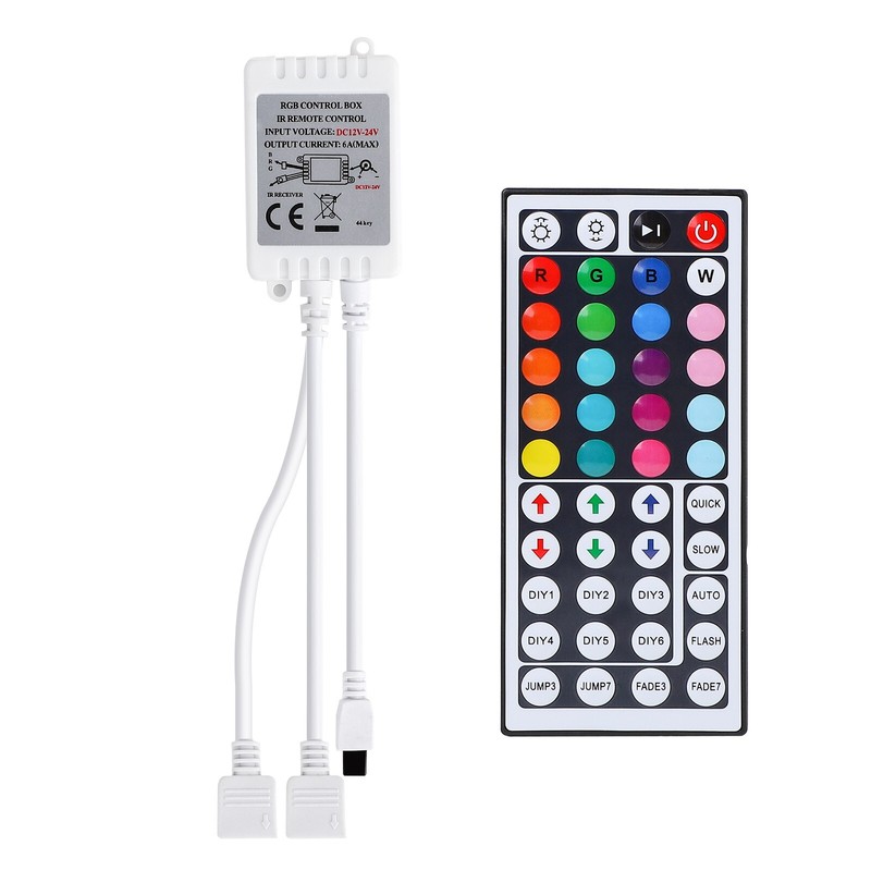 RGB LED Strip Light Controller 4 Pin Remote Control with
