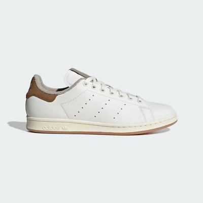 adidas Originals Men s Stan Smith Leather Shoes Core White Bronze Strata