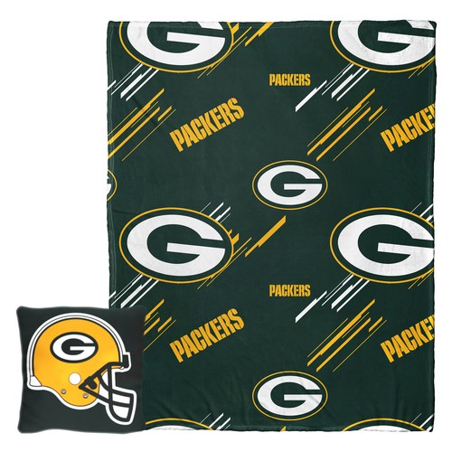 Комплект подушек и пледов с разрезами Northwest NFL Green Bay Packers