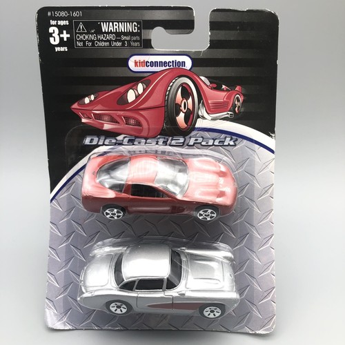 Kid Connection Diecast 2 Pack 1997 Red Corvette & Silver 1957 ...