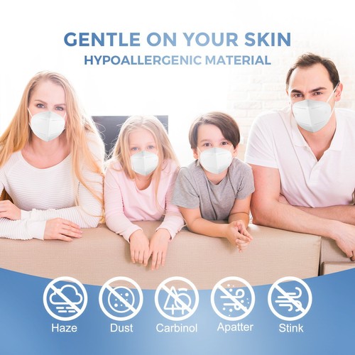 20/50/100 PCS KN95 Protective 5-Layer Disposable Mask Adult Respirator US Stock