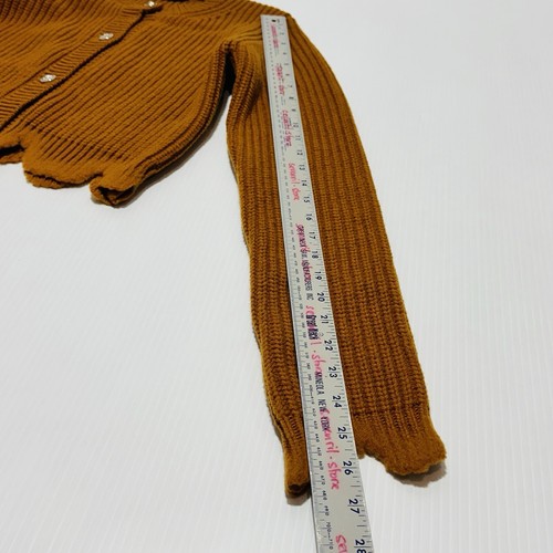 Pre-owned Versace Brown Wool Knit Cardigan Sweater Distressed Hem It 38/ Us 2 $1,450