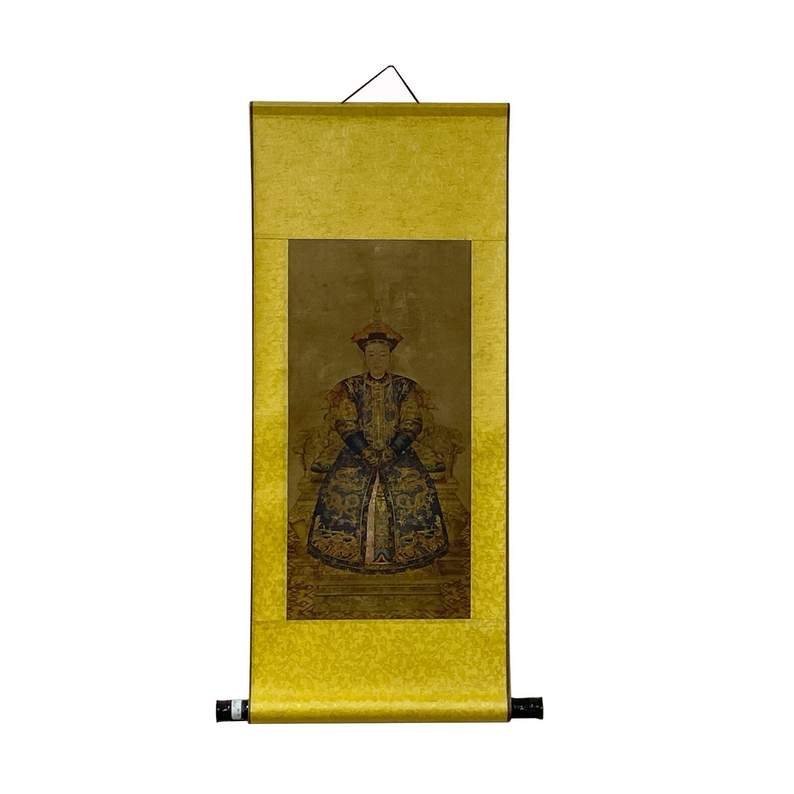 Chinese Qing Emperor Queen Portrait Scroll Painting Wall Art ws1973S Chinese Qing Emperor Queen Portrait Scroll Painting Wall Art ws1973S