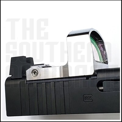 CHROME VECTOR OPTICS OPEN REFLEX RED DOT FOR RMSc RMS ROMEO ZERO DDP SLIDE CUT