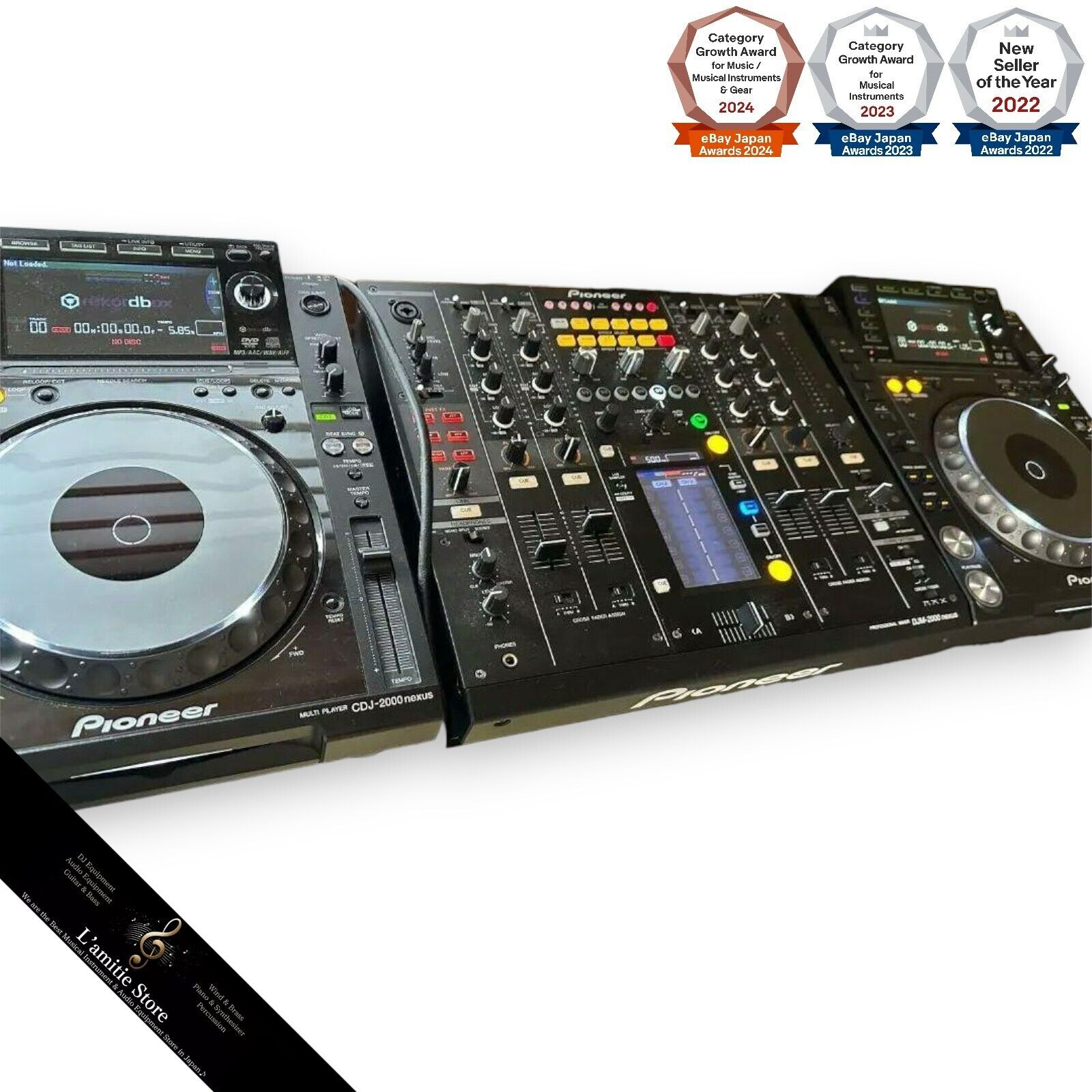 Pair 2x Pioneer CDJ-2000NXS & DJM-2000NXS Nexus PROFESSIONAL Pair 2x Pioneer CDJ-2000NXS & DJM-2000NXS Nexus PROFESSIONAL