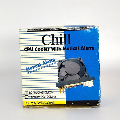 Chill CPU Cooler with Musical Alarm - Vintage Computer Component