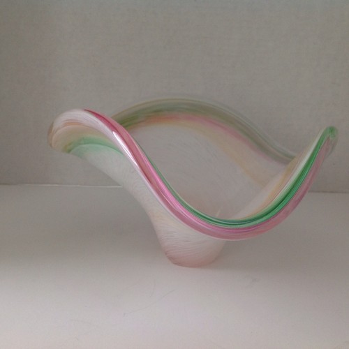 Murano Free Form Design Bowl Made in Italy with Original Murano Label