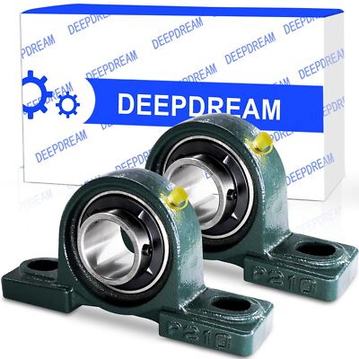2Pcs UCP210-32 Pillow Block Bearing 2'' Inch Bearing Housing Mounted Bearings ...