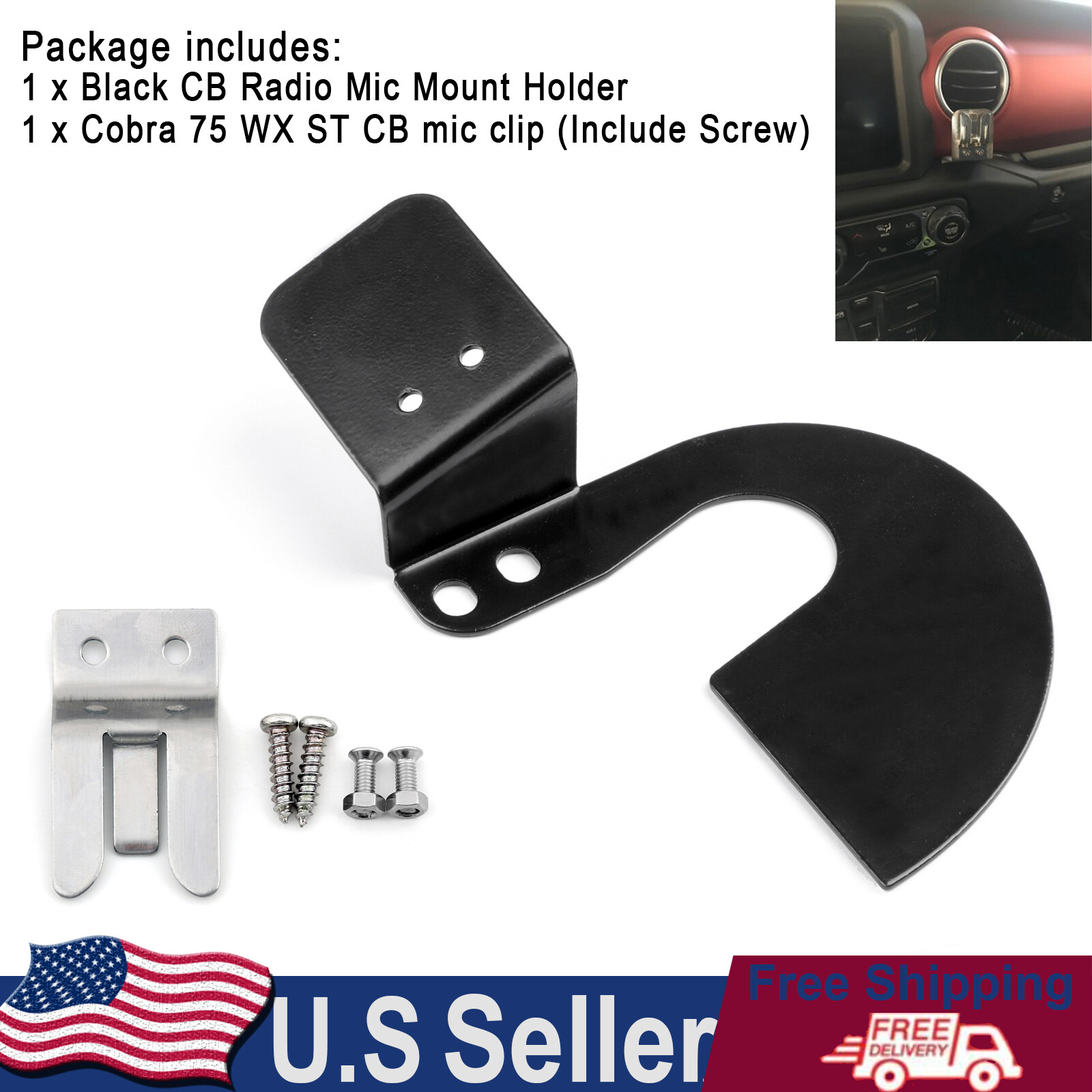 Grab Bar Mic For Holder Wrangler JL 2018+ Passenger 75WXST C