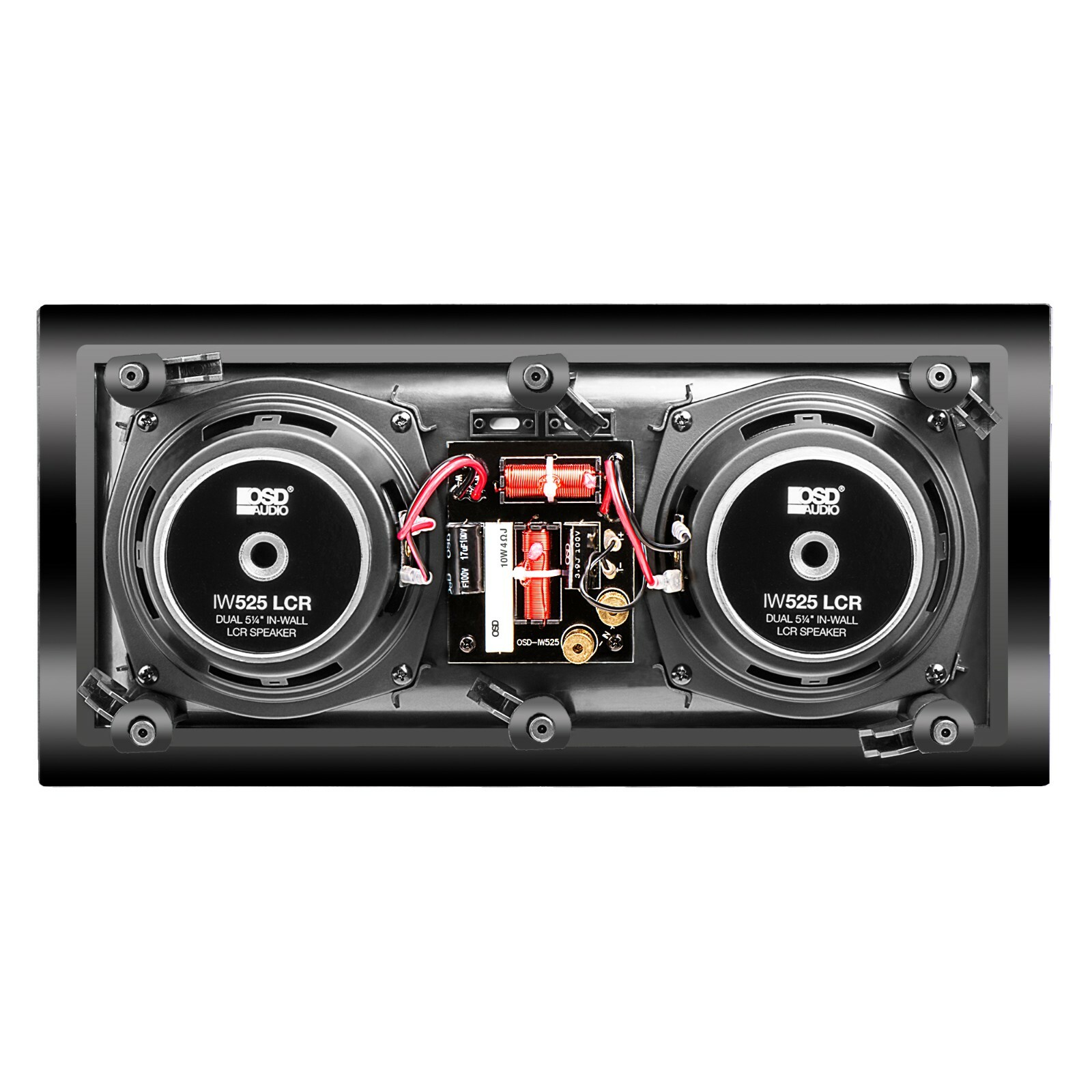 OSD Dual 5.25" In Wall Speaker LCR Center Channel 100W Trimless Design Single