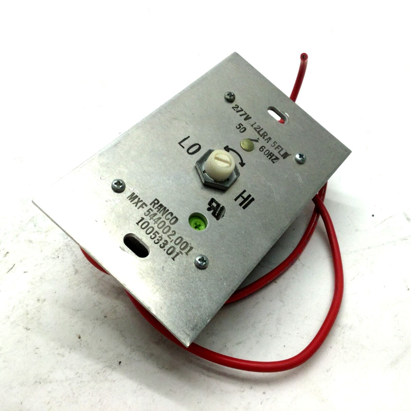Ranco MXF-544002-001 Fan Variable Speed Control Switch 277V Ranco MXF-544002-001 Fan Variable Speed Control Switch 277V