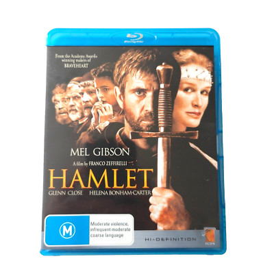 HAMLET (Blu-ray) Mel Gibson Franco Zeffirelli Action Drama 1990 Classic As New 