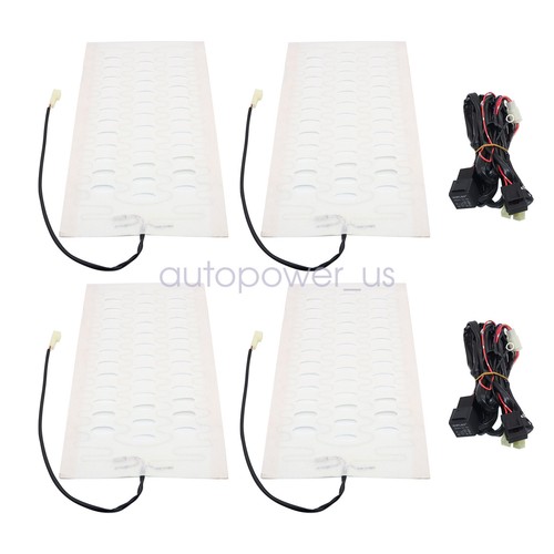 2Seat 12V Universal Carbon Fiber Car Heated Seat Heater Kit with Round Switch