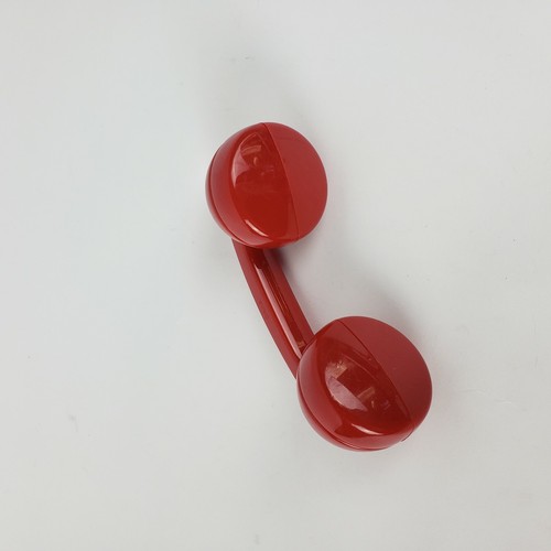 Vintage GERBER Red Lil' Clutch Rattle Infant Baby Telephone Phone #P