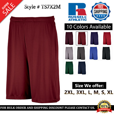 Russell Athletic Dri-Power Mens Essential Performance Shorts With Pockets TS7X2M