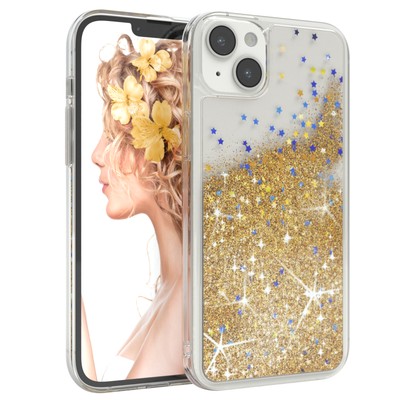 Eazy Case for Apple iPhone 14 Plus Glitter Case Liquid Silicone Phone Case TPU
