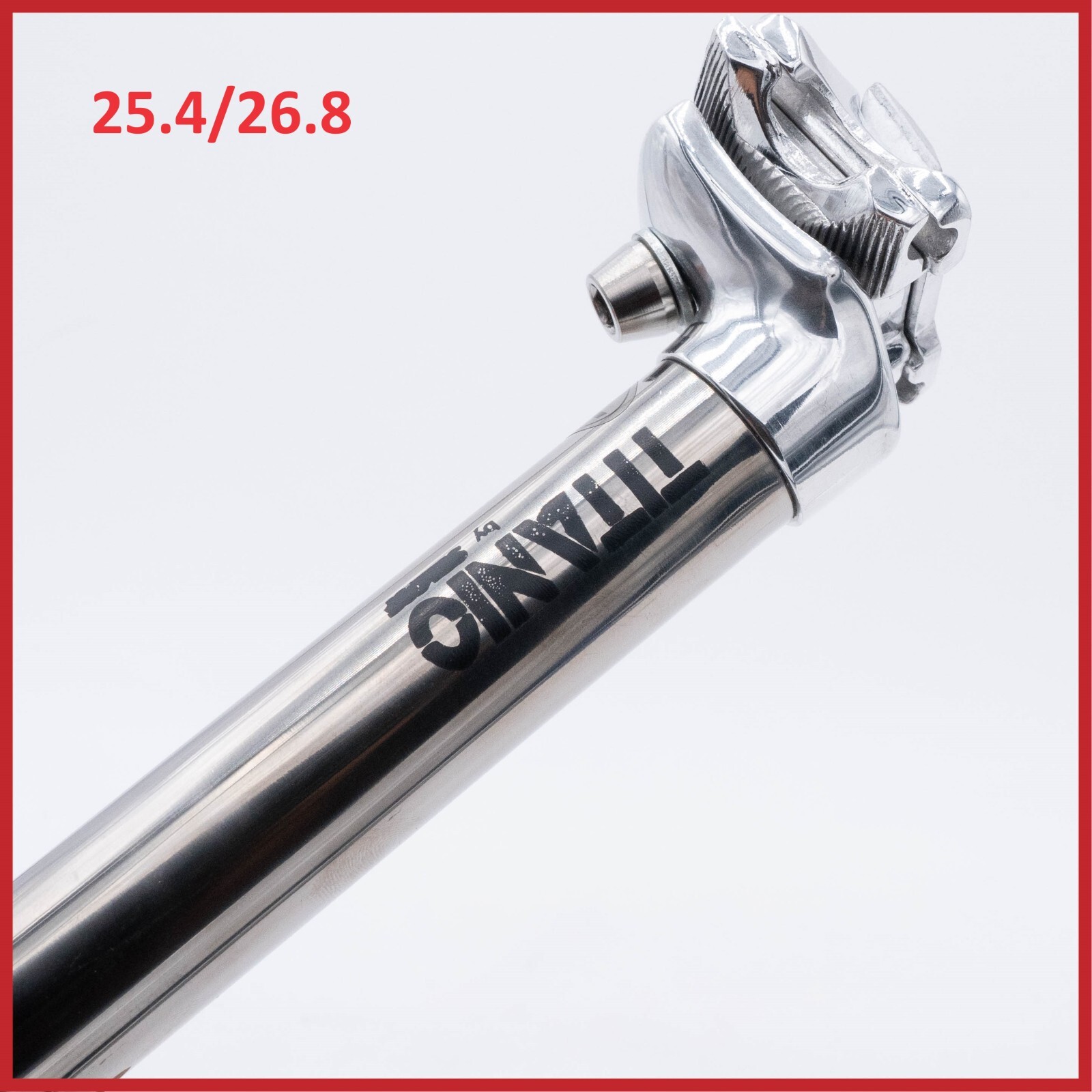 NOS SELCOF TITANIUM SEATPOST 25.4 26.8 mm 1 BOLT 230 mm