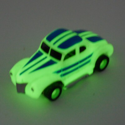 Tyco 40 Ford Coupe Niteglow Blue 440 X-2 Chassis, Vintage HO Scale Slot Car