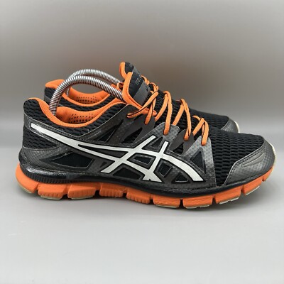 Asics Gel-Blur 33 2.0 Men Size 9 Shoes Black Orange Mesh Running Sneakers T2H3N