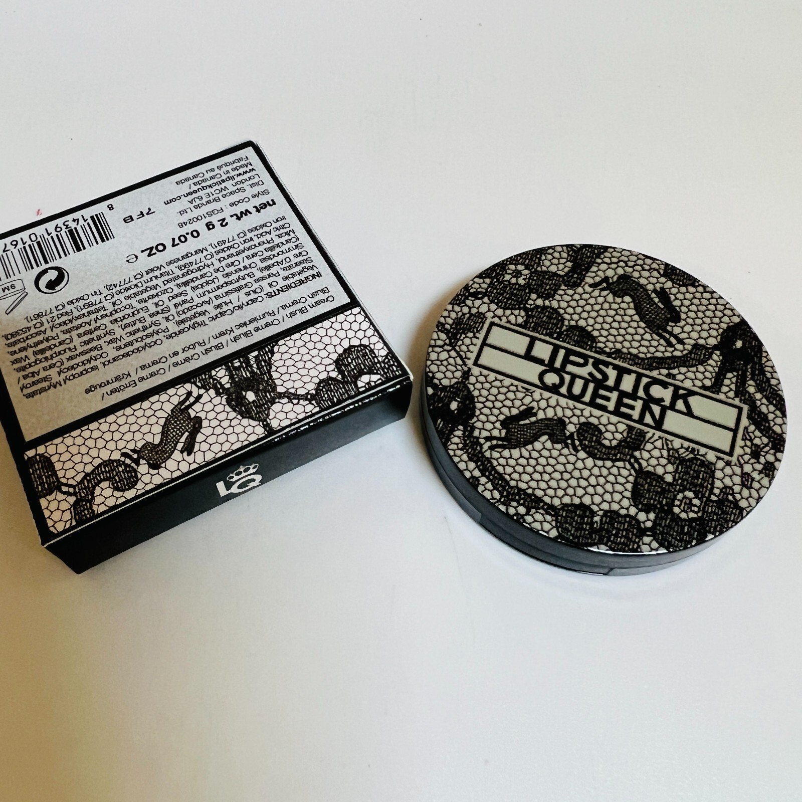 Lipstick Queen Black Lace Rabbit Blush Cream BLUSH  - 0.07 oz - New in Box