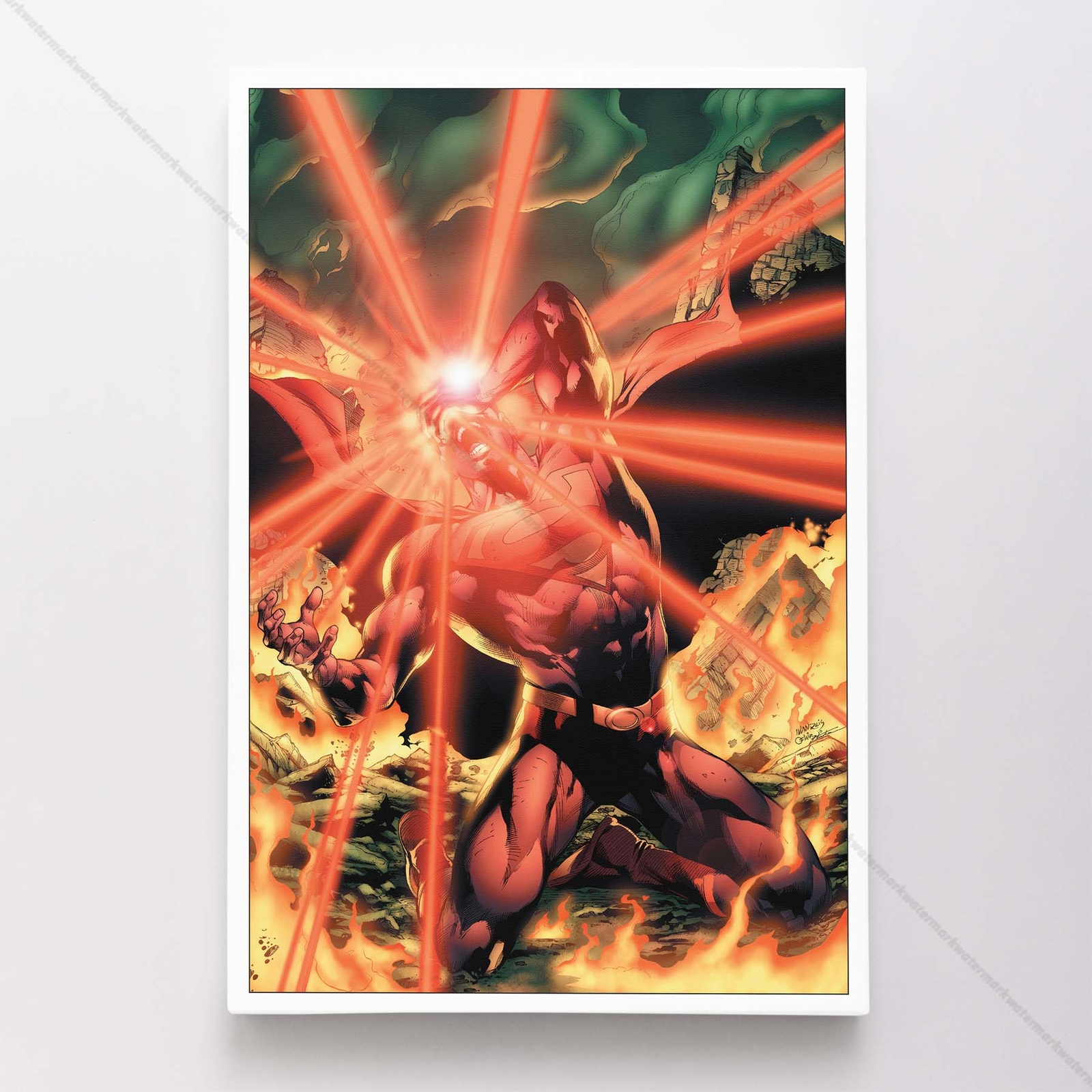 Superman Poster Canvas Comic Book Cover Art DC Print #5624