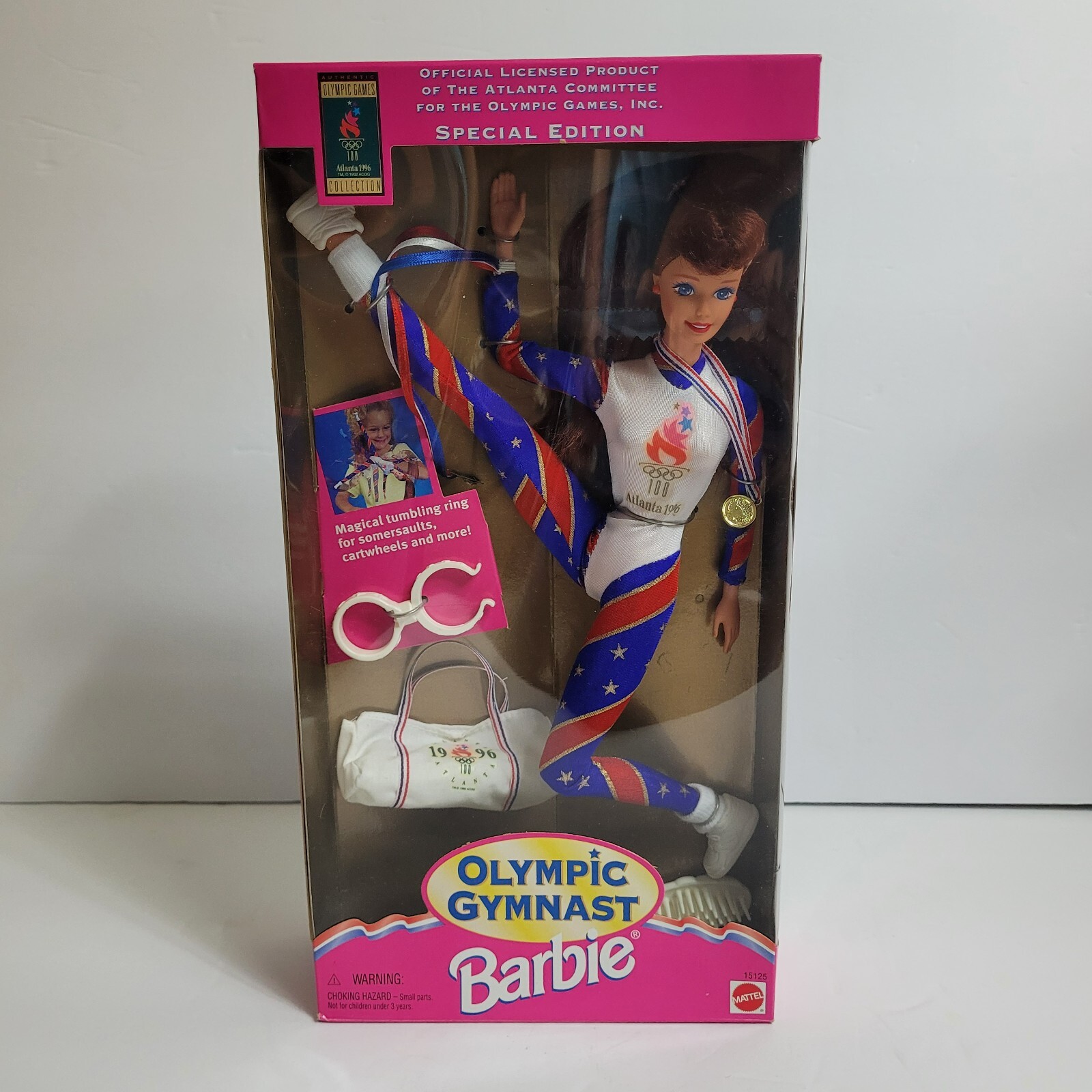 Mattel Olympic Gymnast Barbie Doll Special Edition Atlanta 1996 Committee 15125