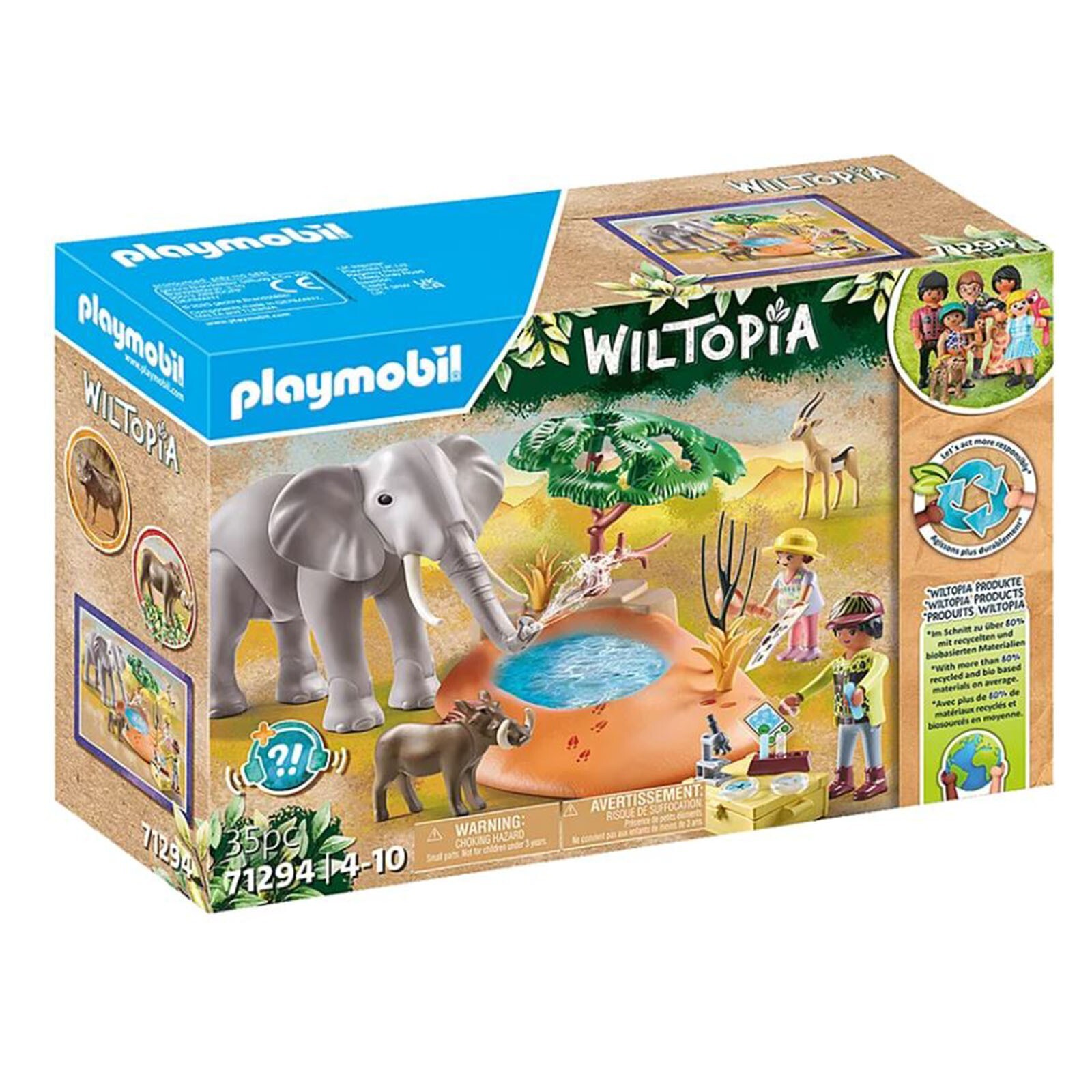 Игровой набор Playmobil Wiltopia Слон у водопоя 71294 НОВЫЙ