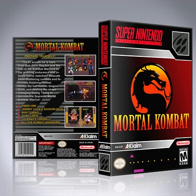 SNES Case - NO GAME - Mortal Kombat
