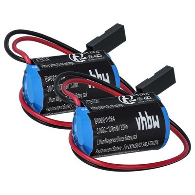 2x Batería para Siemens 6ES7971-1AAOO-OAAO, 6ES5980-OAE11, 6ES5980-OMA11