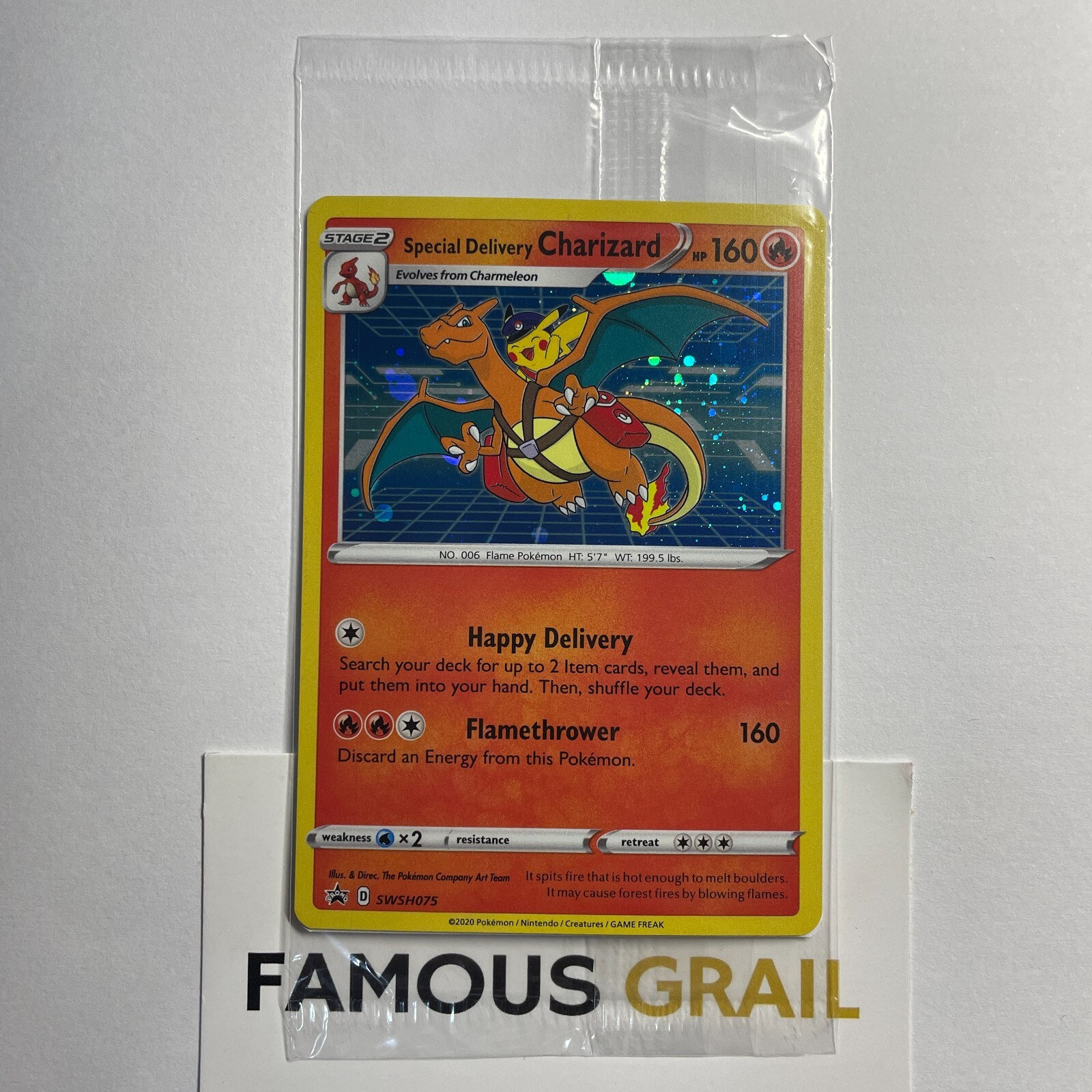 Special Delivery Charizard SWSH075 - Pokemon Center Special Delivery Charizard SWSH075 - Pokemon Center