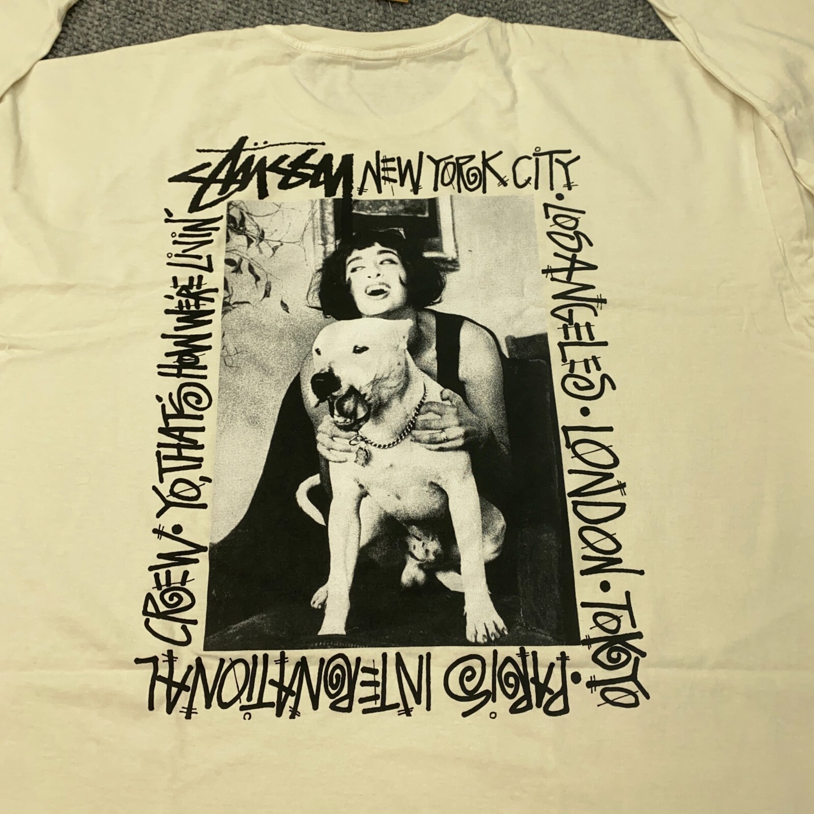 STUSSY HOW WERE LIVIN PIGMENT DYED TEE（Stussy How We