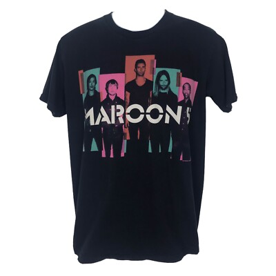 Maroon 5 Overexposed 2013 Tour T Shirt Mens Medium Adam Levine 2 Sided Dates
