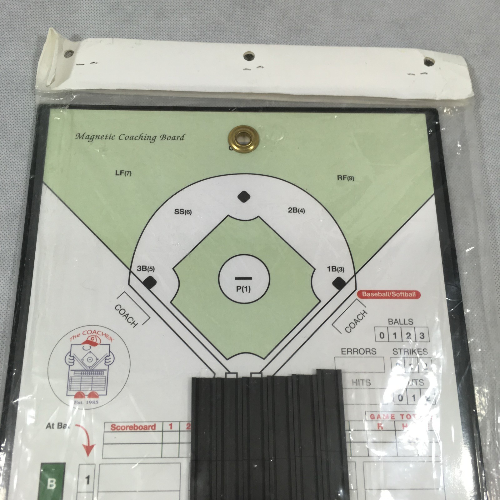 The Coacher Baseball Softball Magnetic Coaching Board Dry Erase (missing pieces)