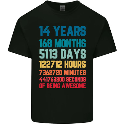 T-Shirt Per Ragazzi E Ragazze Di 14 Anni Per Il 14° Compleanno
